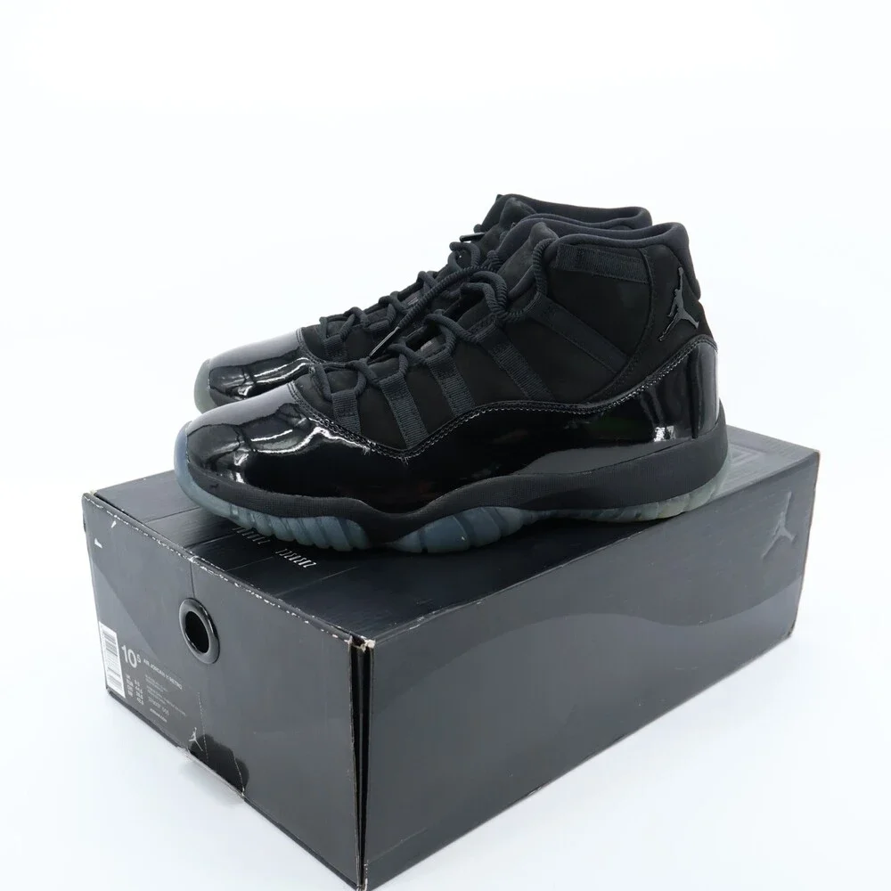 Air Jordan 11 Retro Cap and Gown Men's 10.5 Black/Black 378037-005 OG Box